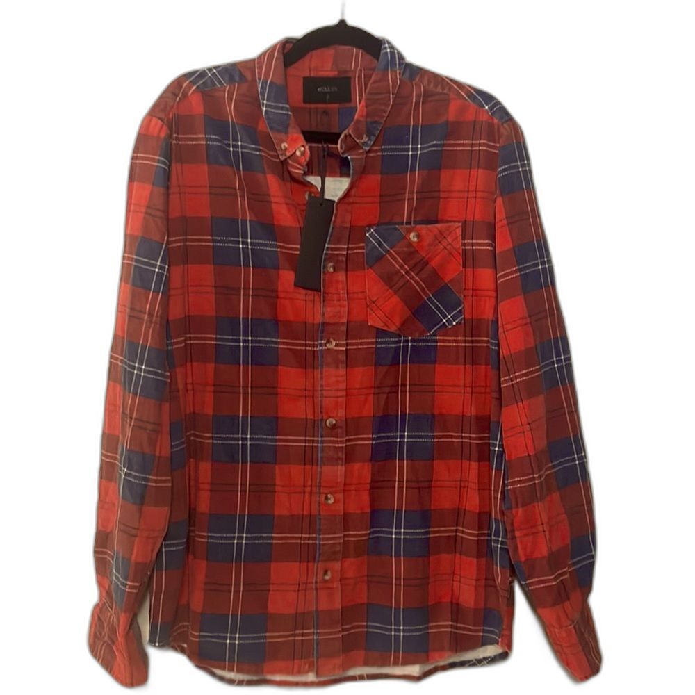 🍀 Host Pick!! 🎉🛍️ NWT Rollas check plaid shirt-limited edition